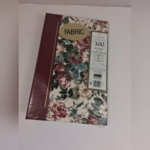 Floral Fabric Photo Album Set Of 2